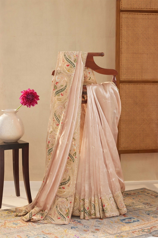 Star White Kota Zari Saree