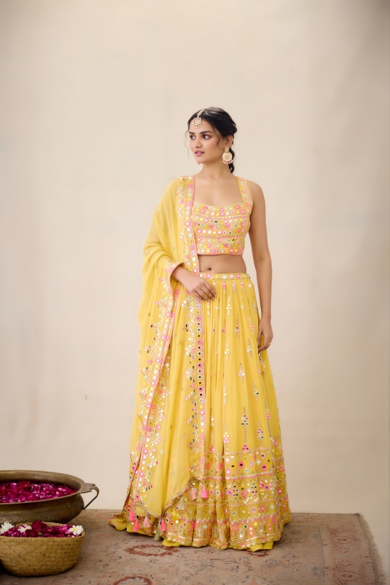 Tuscany Yellow Lehenga Set