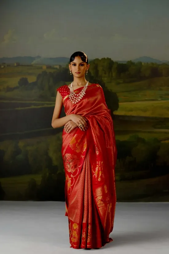 Red Uppada Silk Saree
