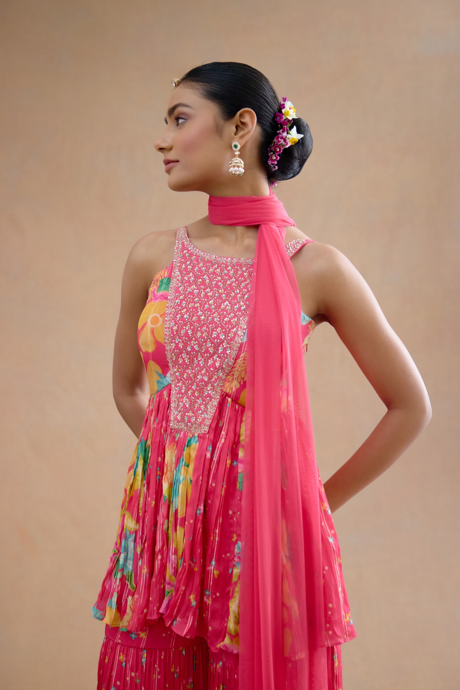 Rani Pink Garara Set