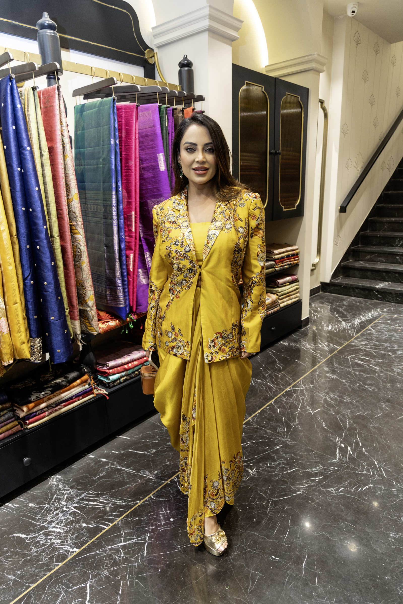 Mustard Silk Co-Ord Set
