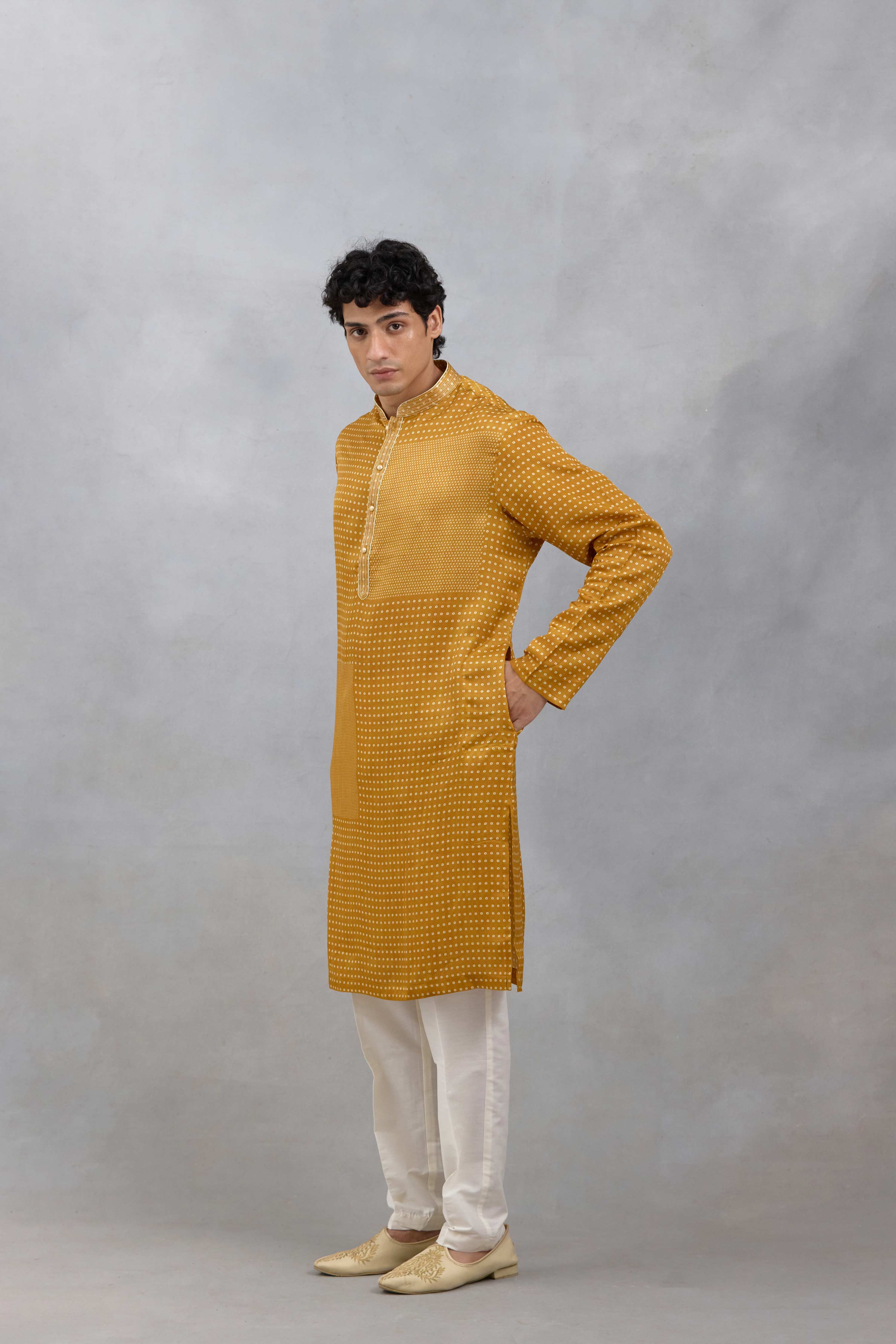 Polka Dot Kurta Set