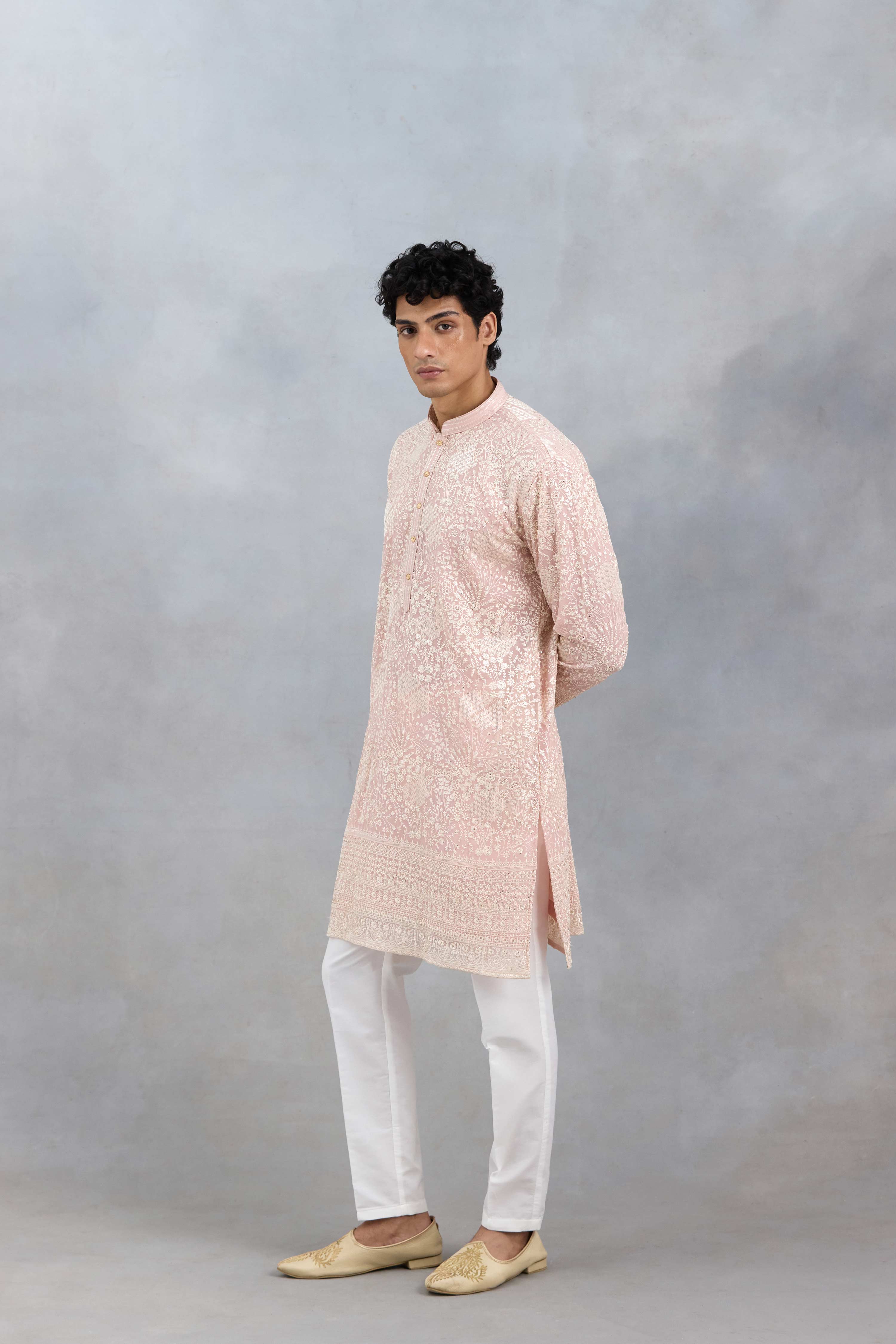 Blush Embroidered Kurta Set