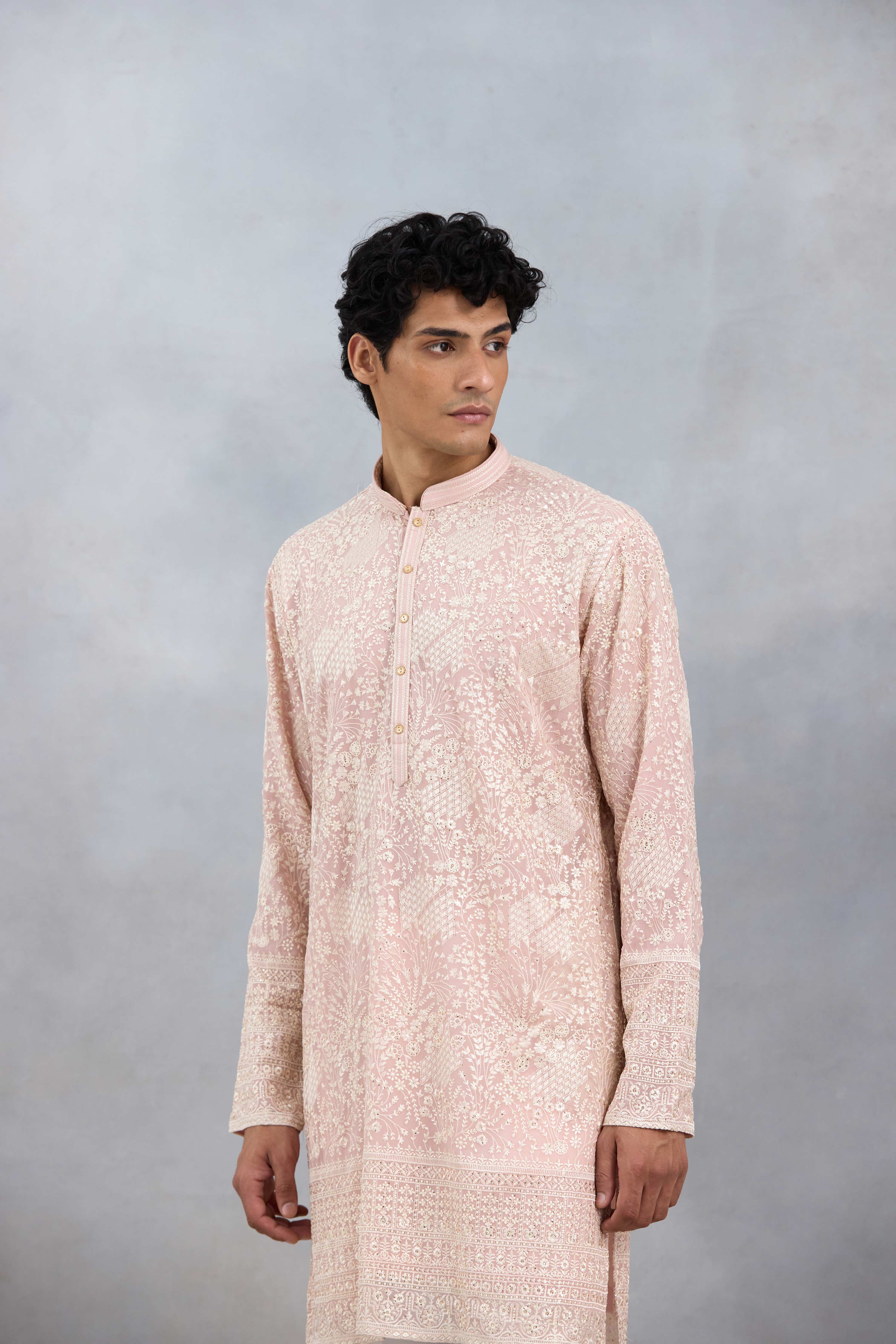 Blush Embroidered Kurta Set