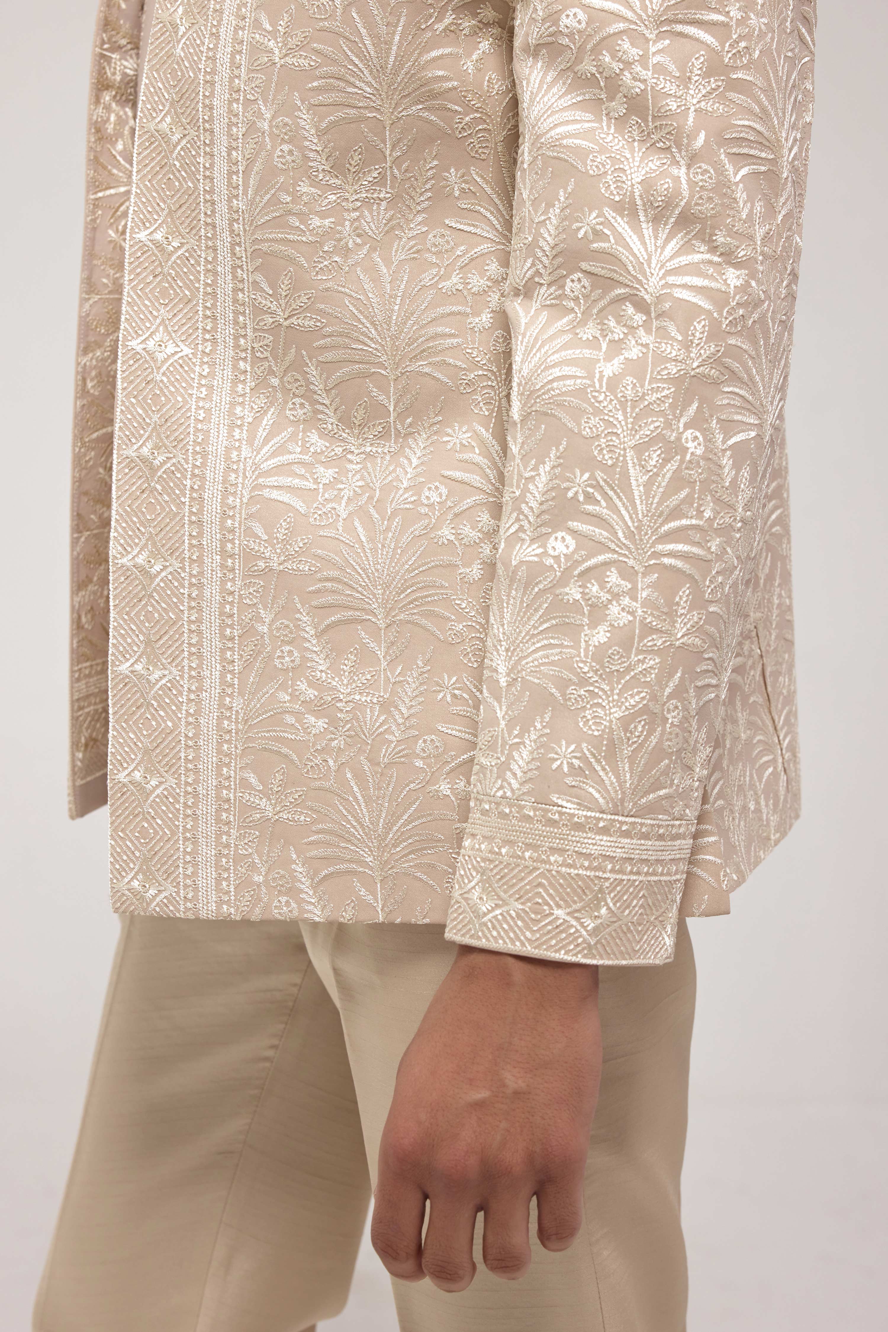 Threadwork Indo Western Jacket Set