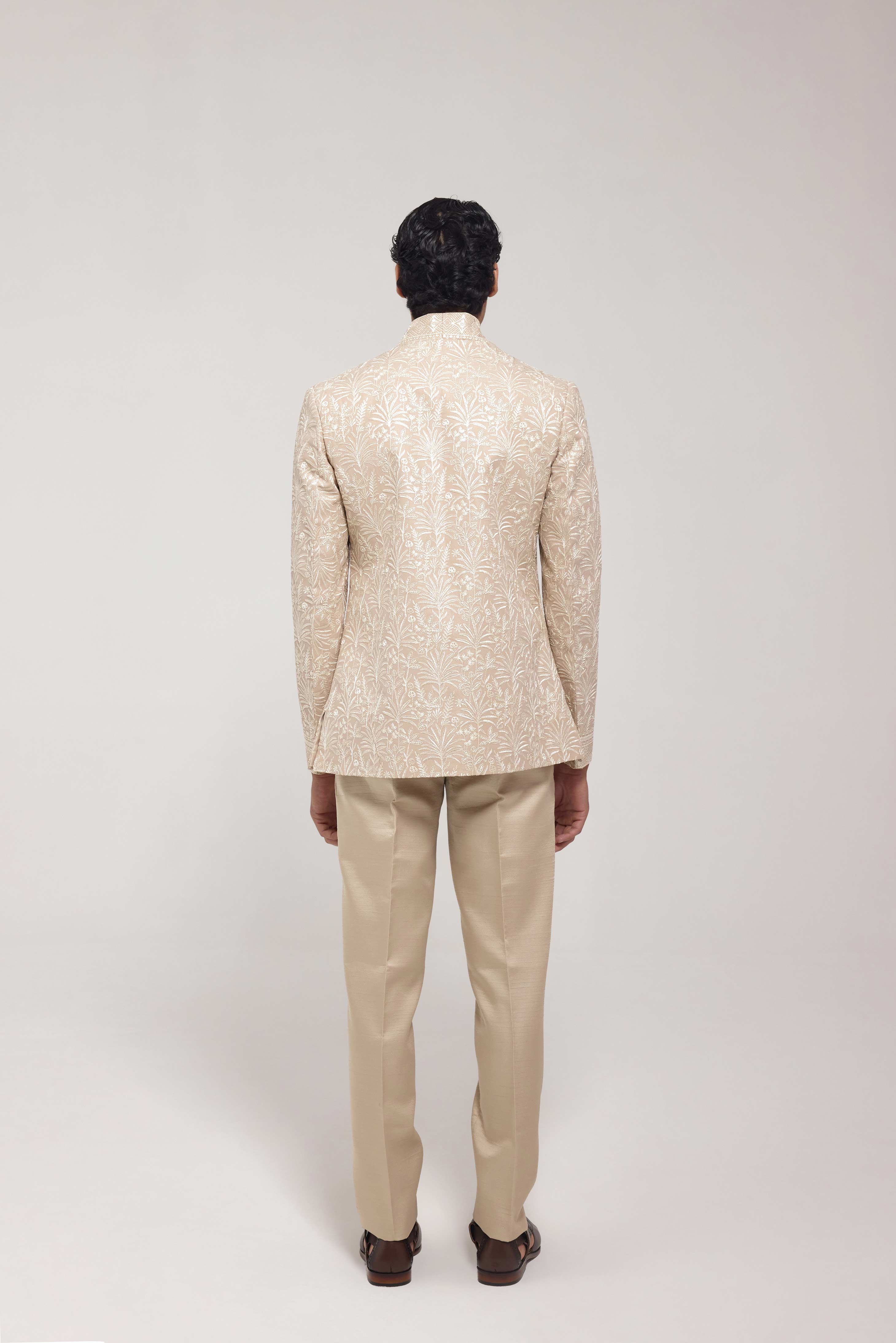 Threadwork Indo Western Jacket Set