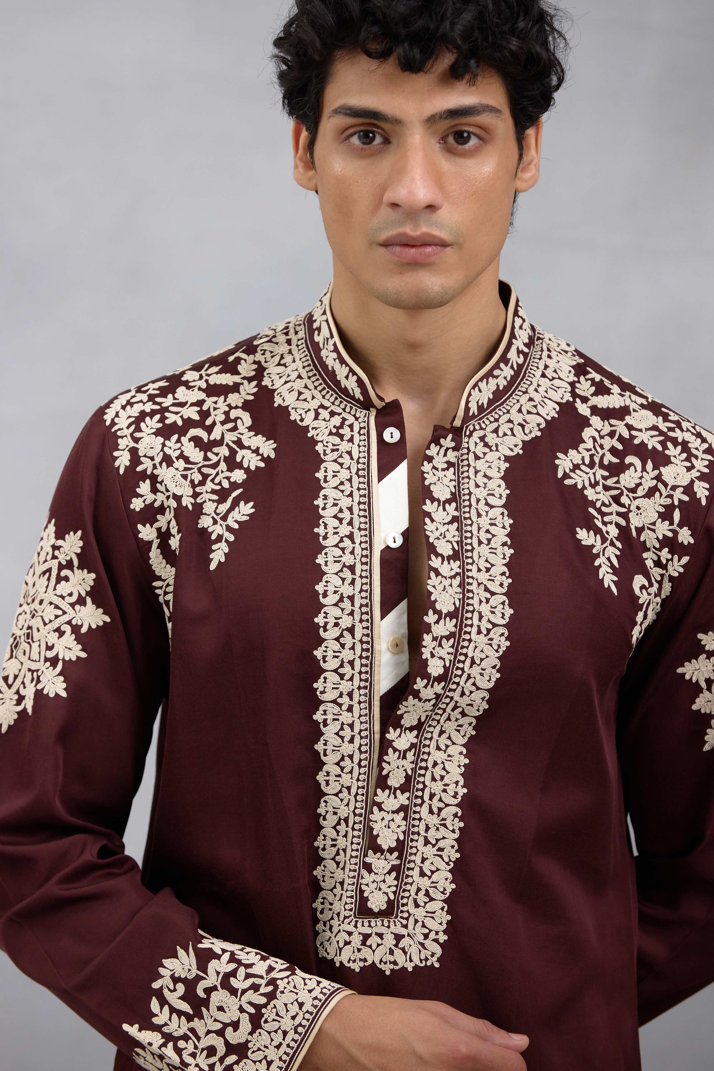 Embroidered Dori Kurta Set