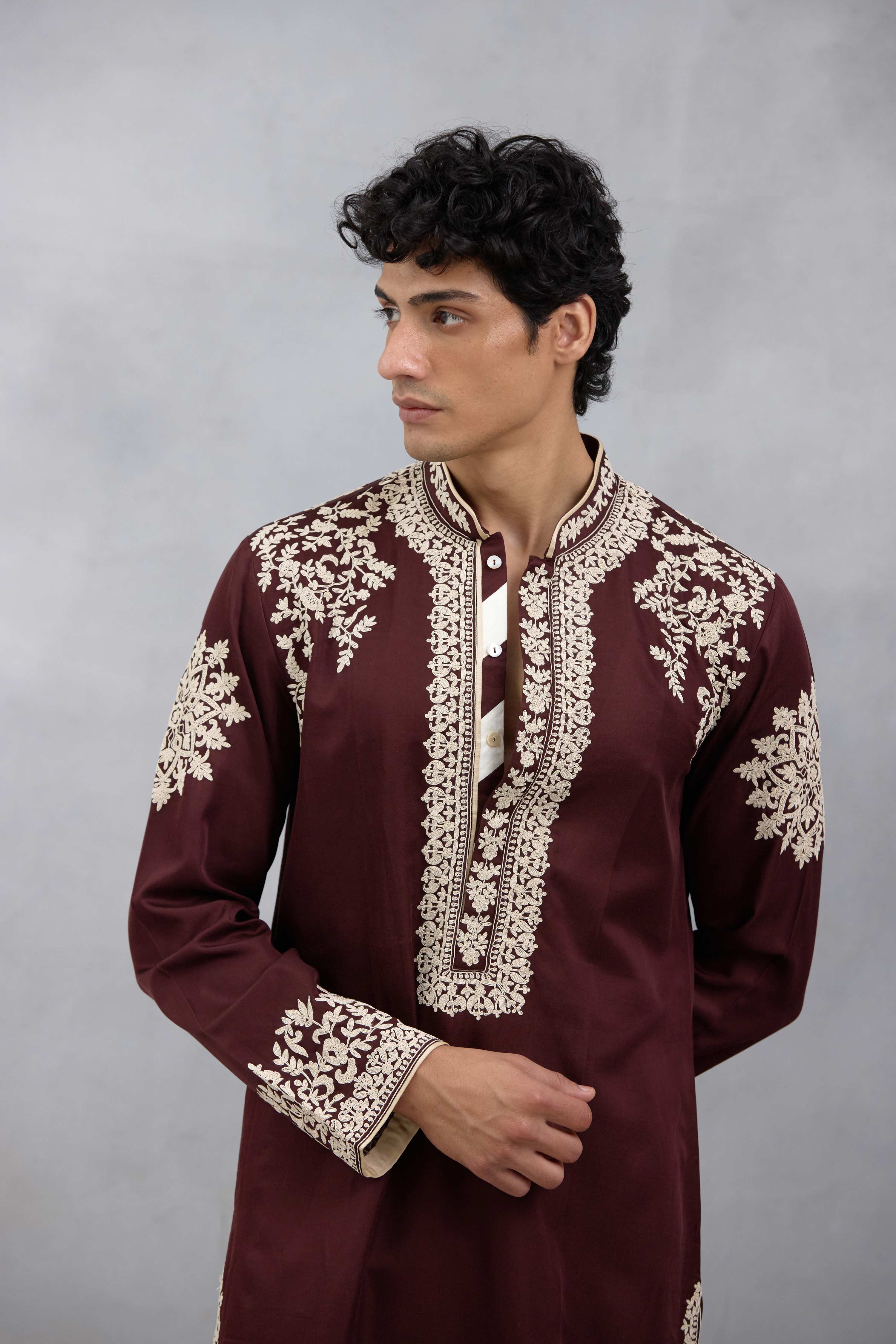 Embroidered Dori Kurta Set