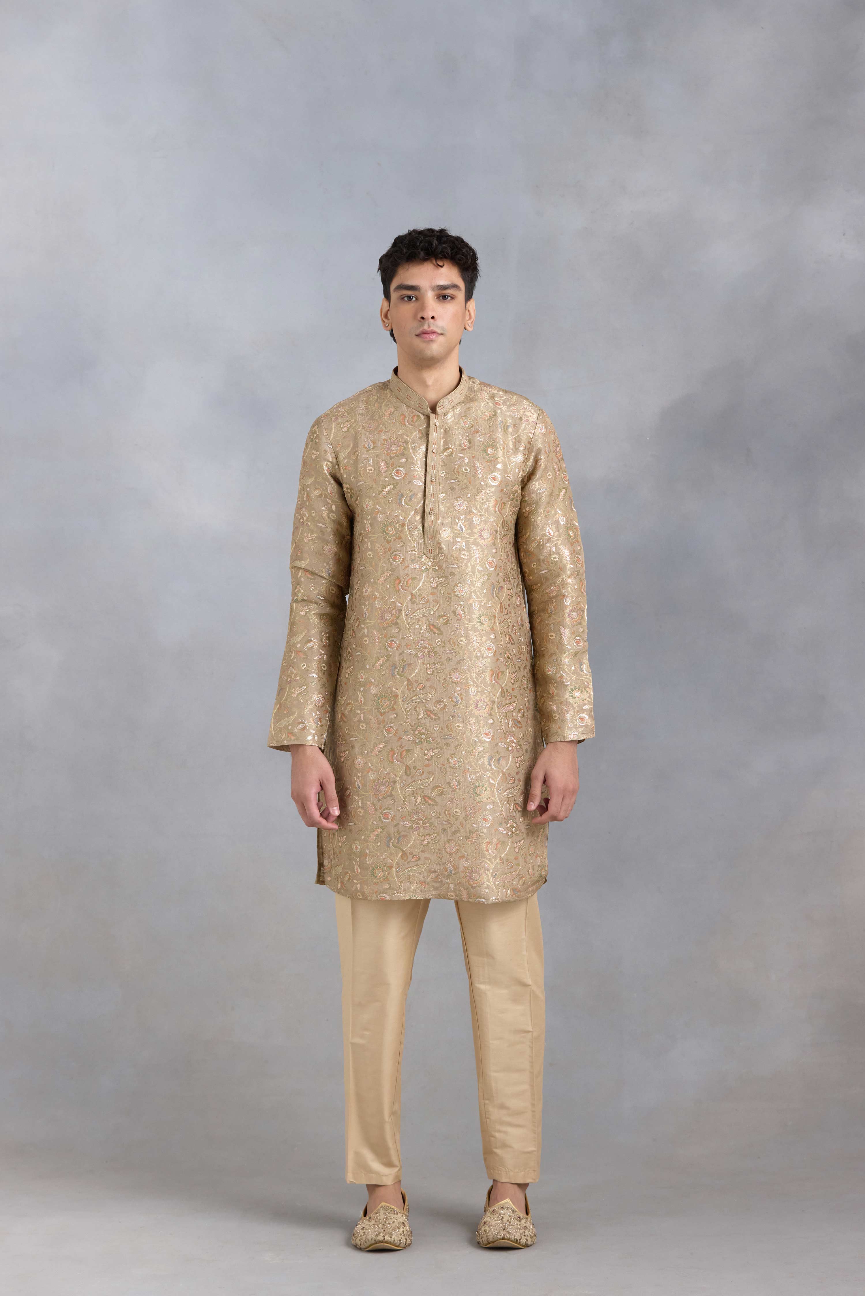 Gold Weave Kurta Set