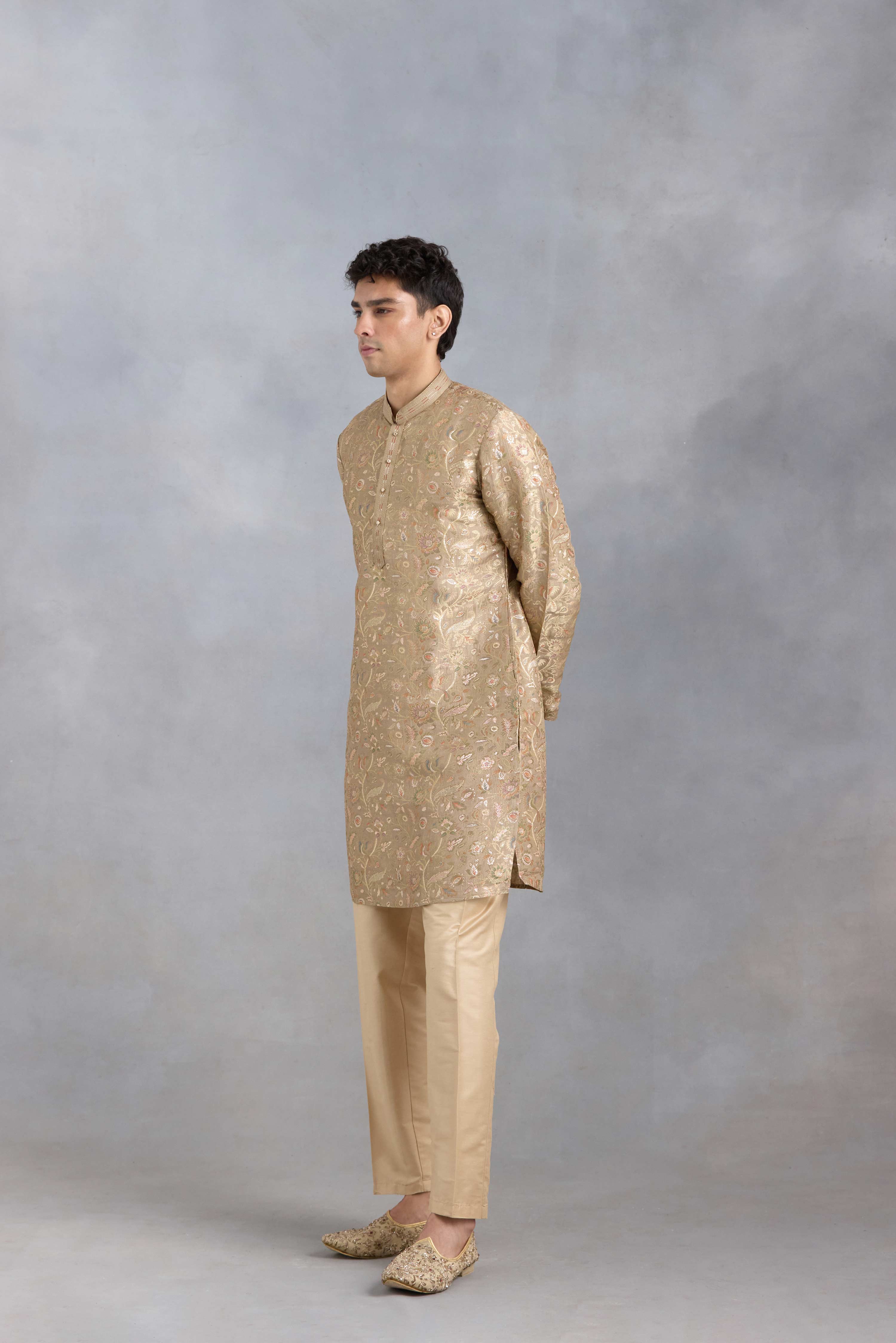 Gold Weave Kurta Set