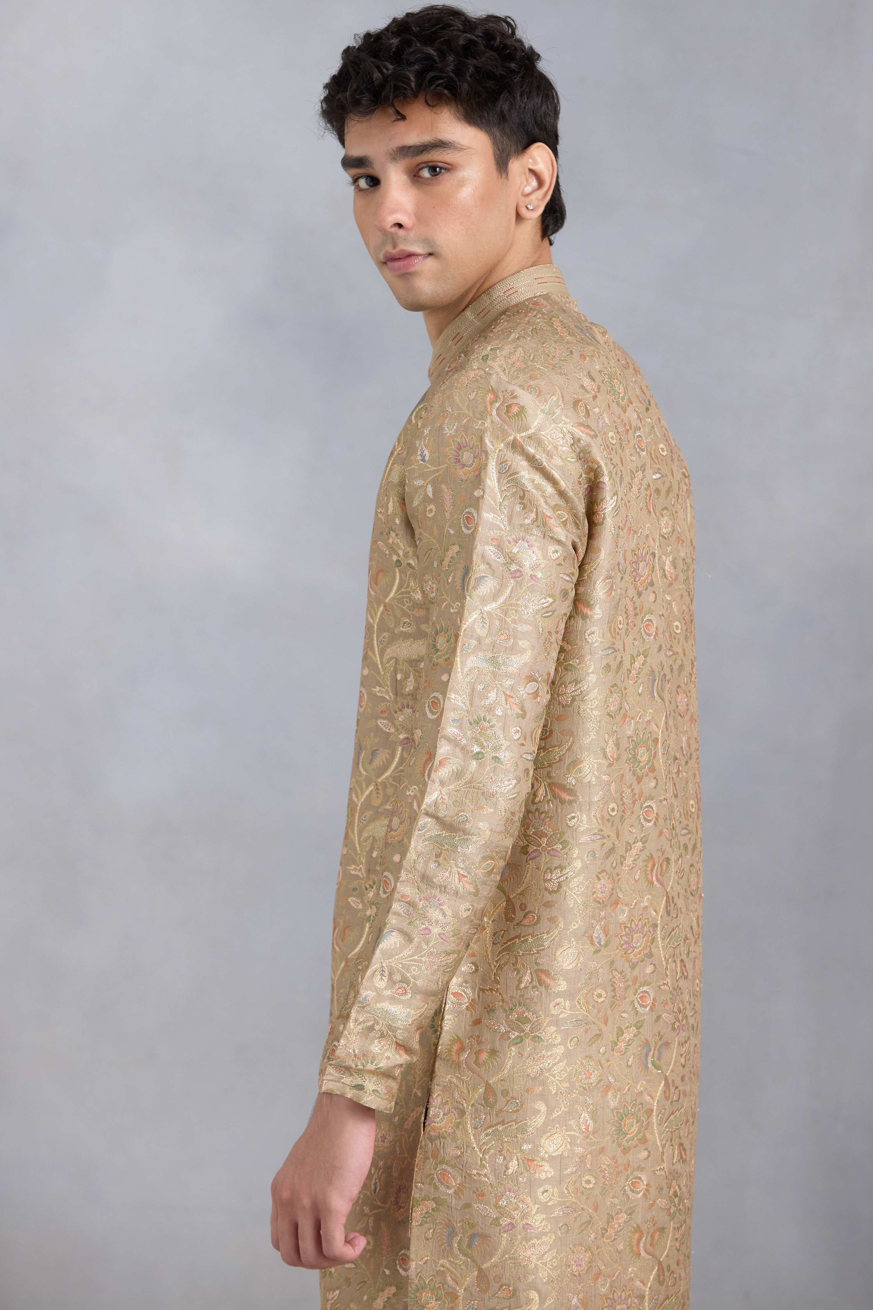 Gold Weave Kurta Set