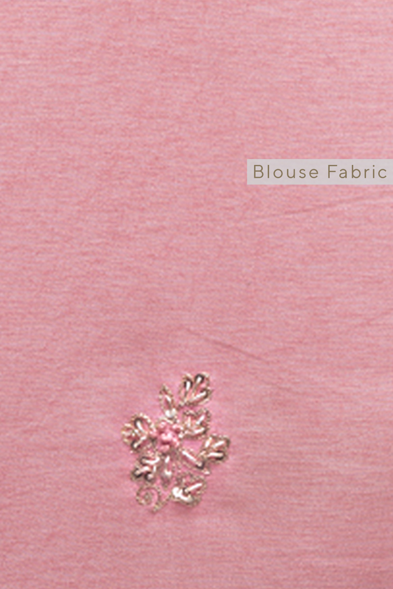 Rose Pink Silk Saree
