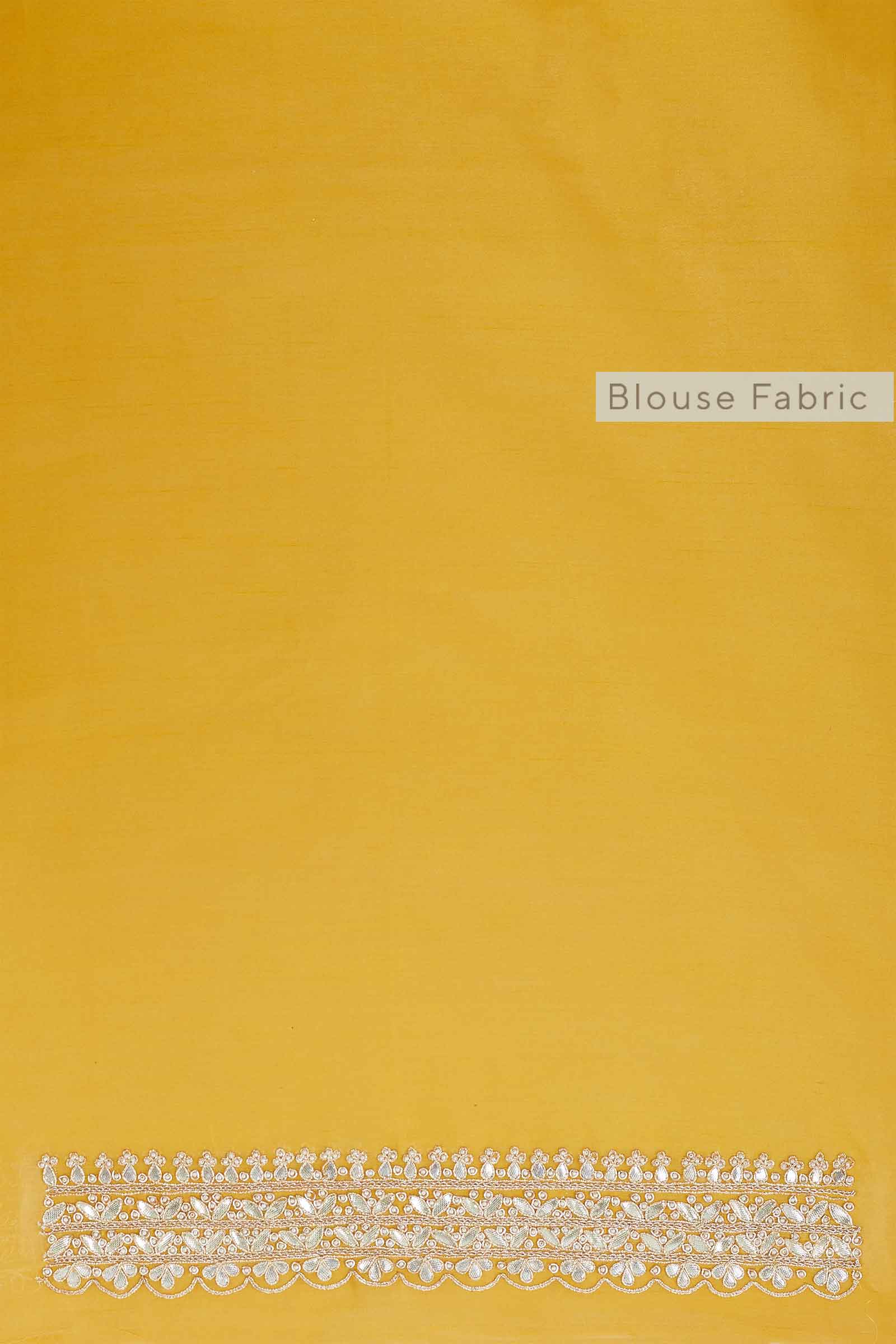 Mango Yellow Organza Saree