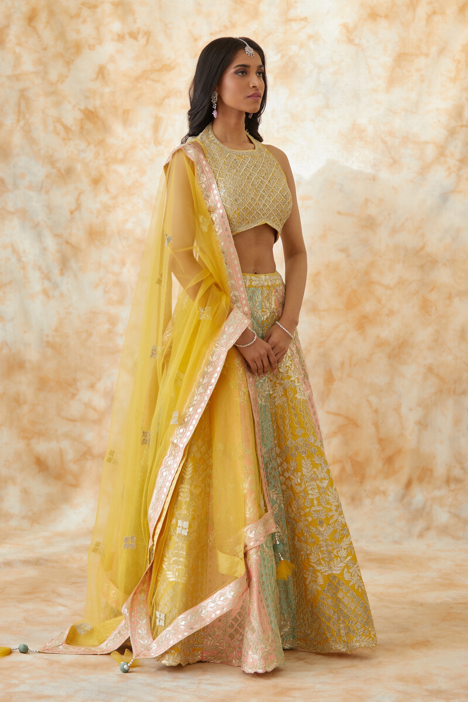 Sublime Yellow Silk Lehenga