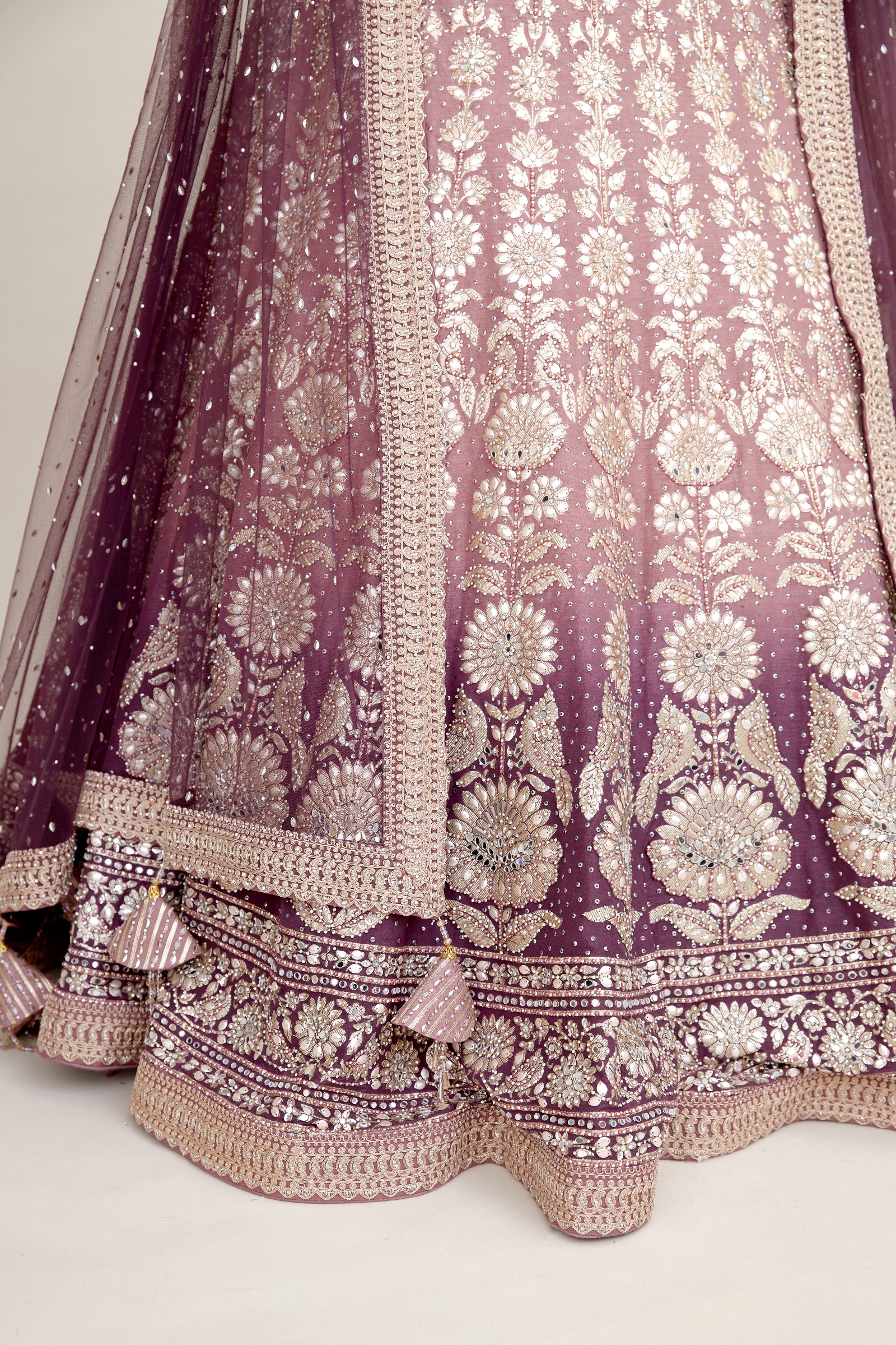 Buy Ombre Grape Wine Lehenga For Women Online Frontierraas