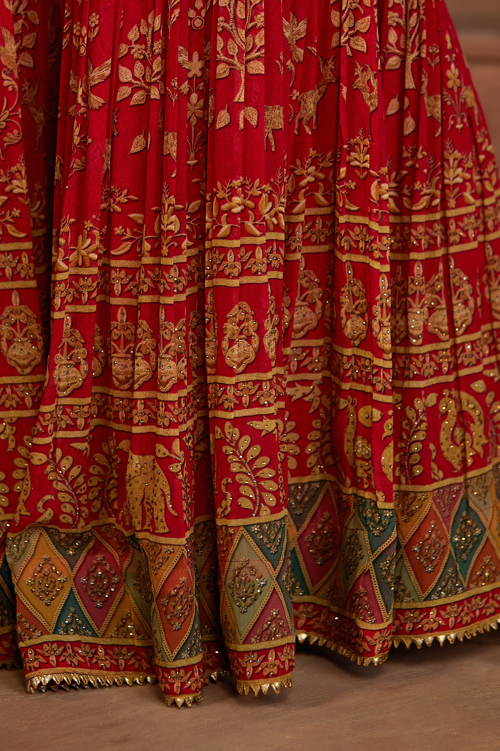 Earthy Red Sharara Suit