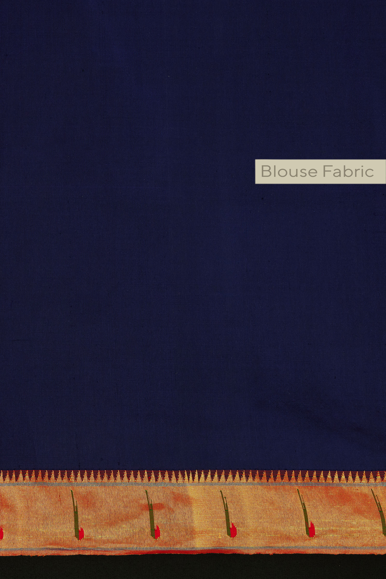 Navy Blue Paithani Silk Saree