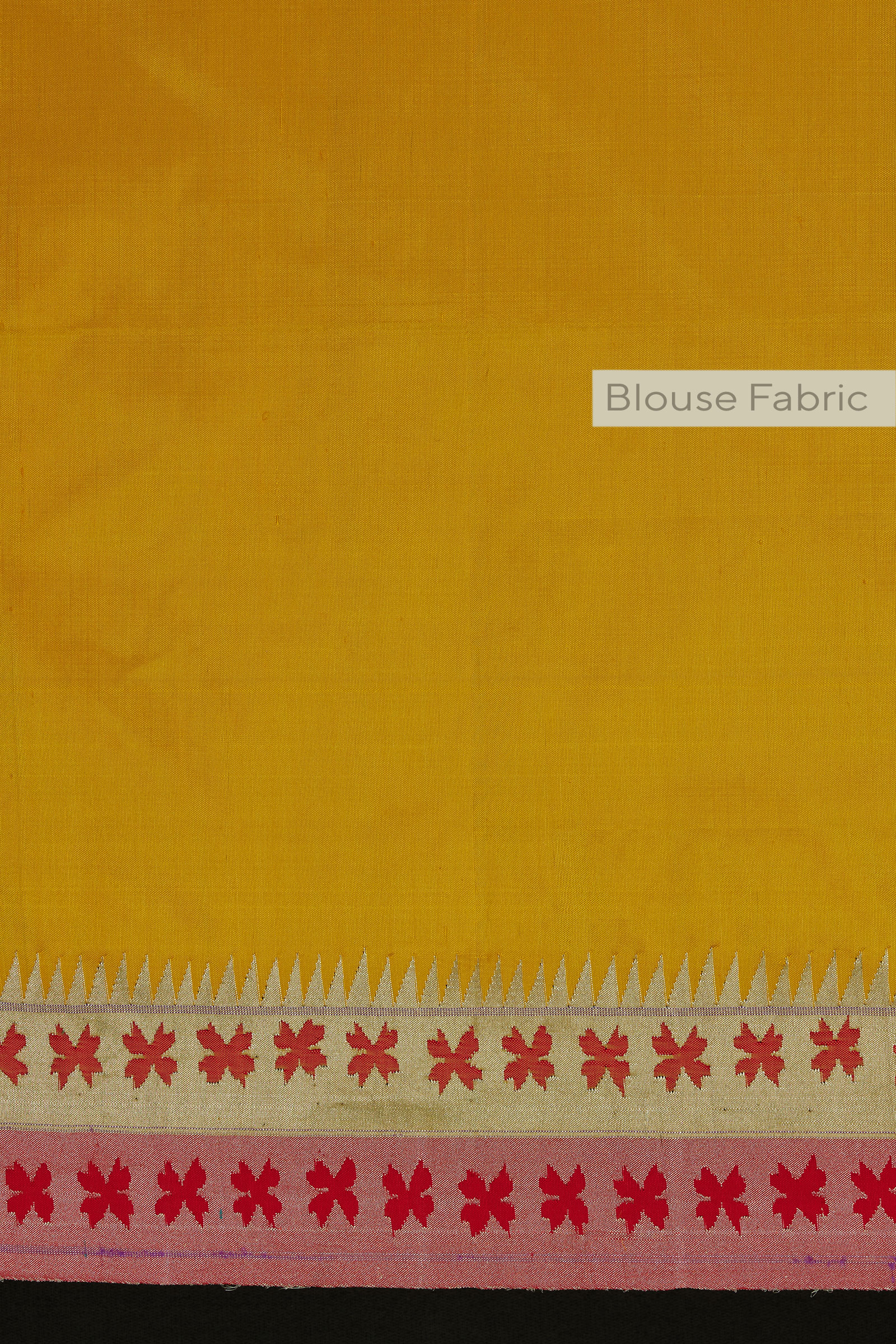 Sunflower Yellow Paithani Silk Saree
