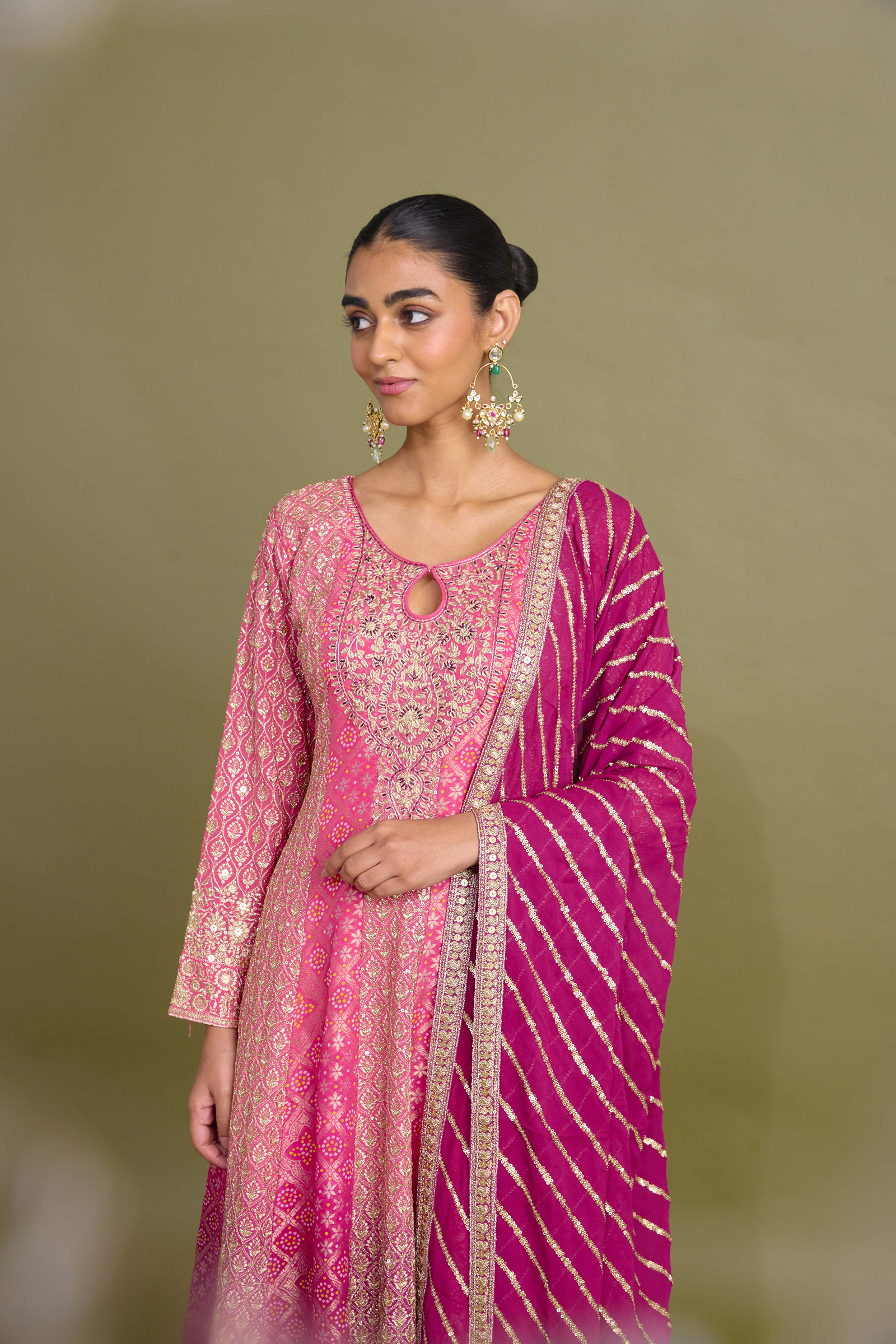 Deep Plum Sharara Set