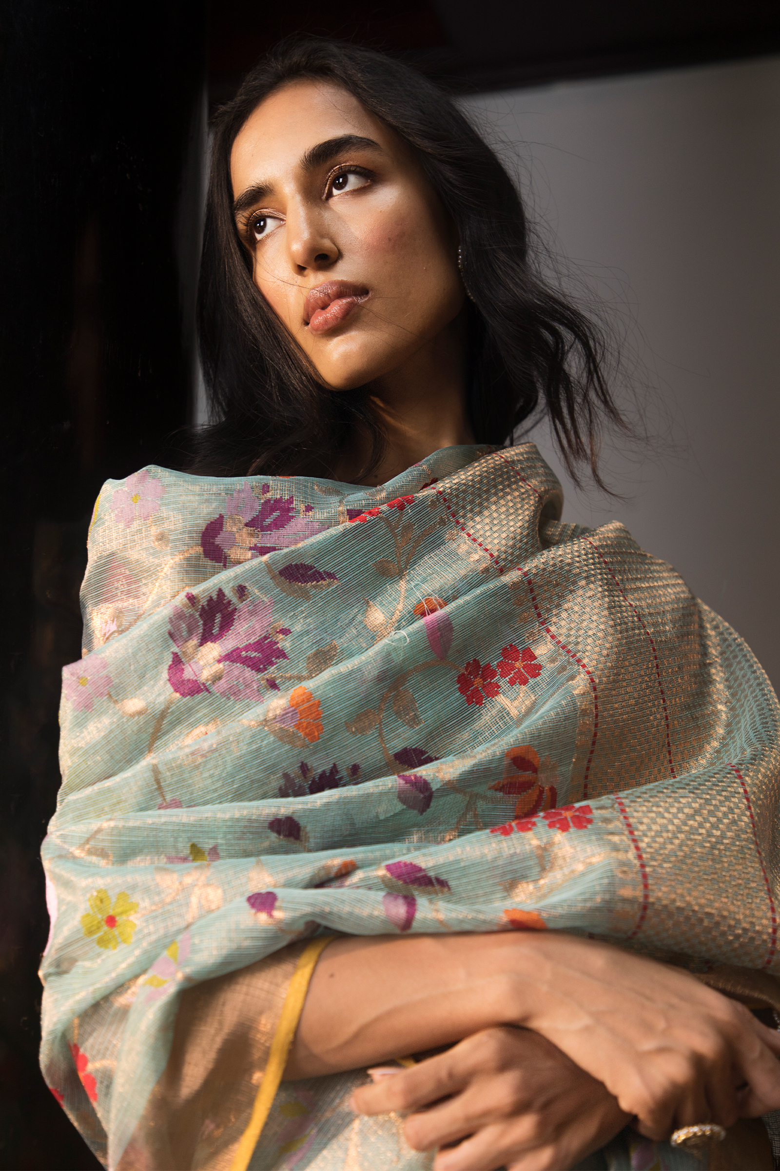 Plume Kota Doria Silk Saree