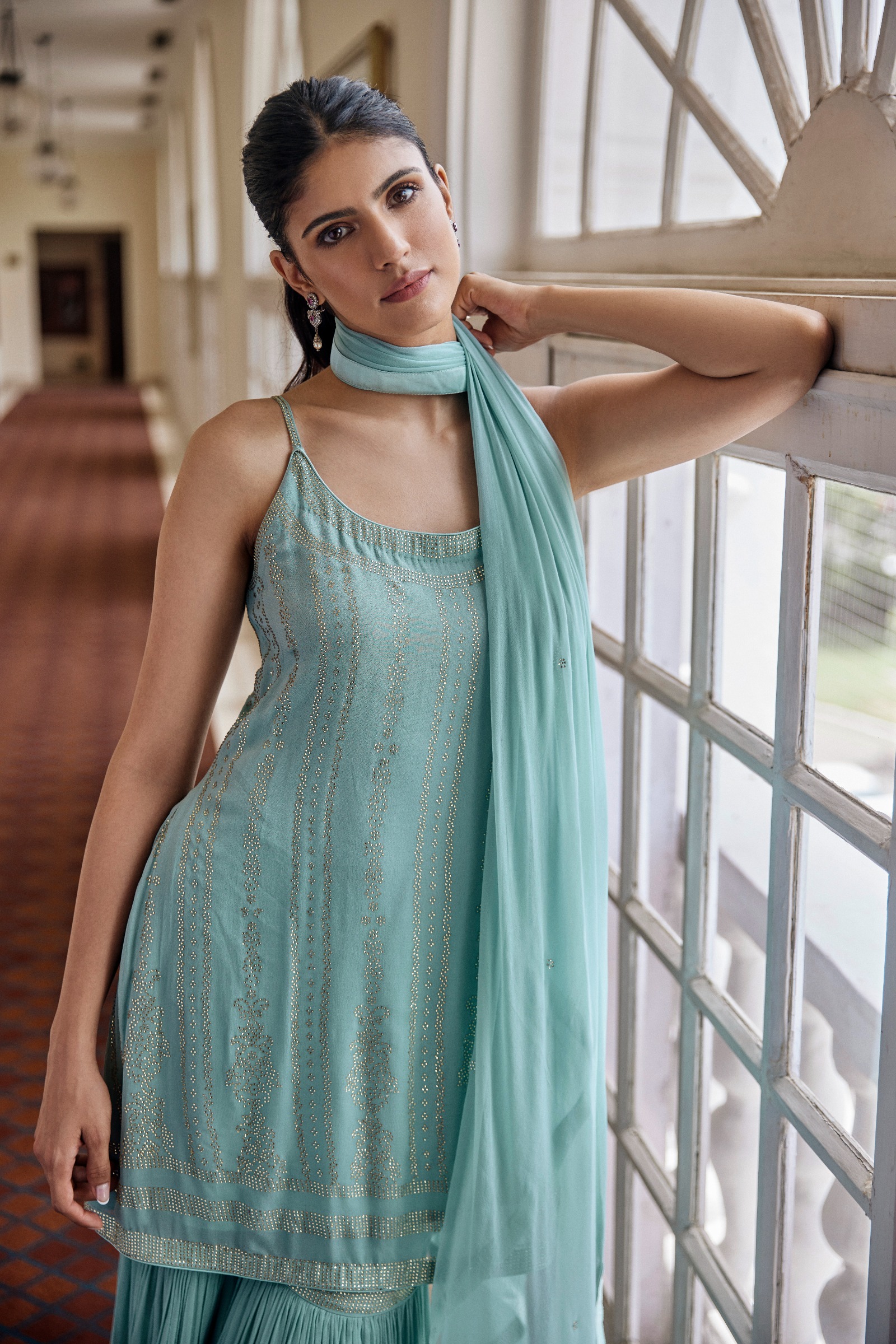 Baby Blue Garara Suit