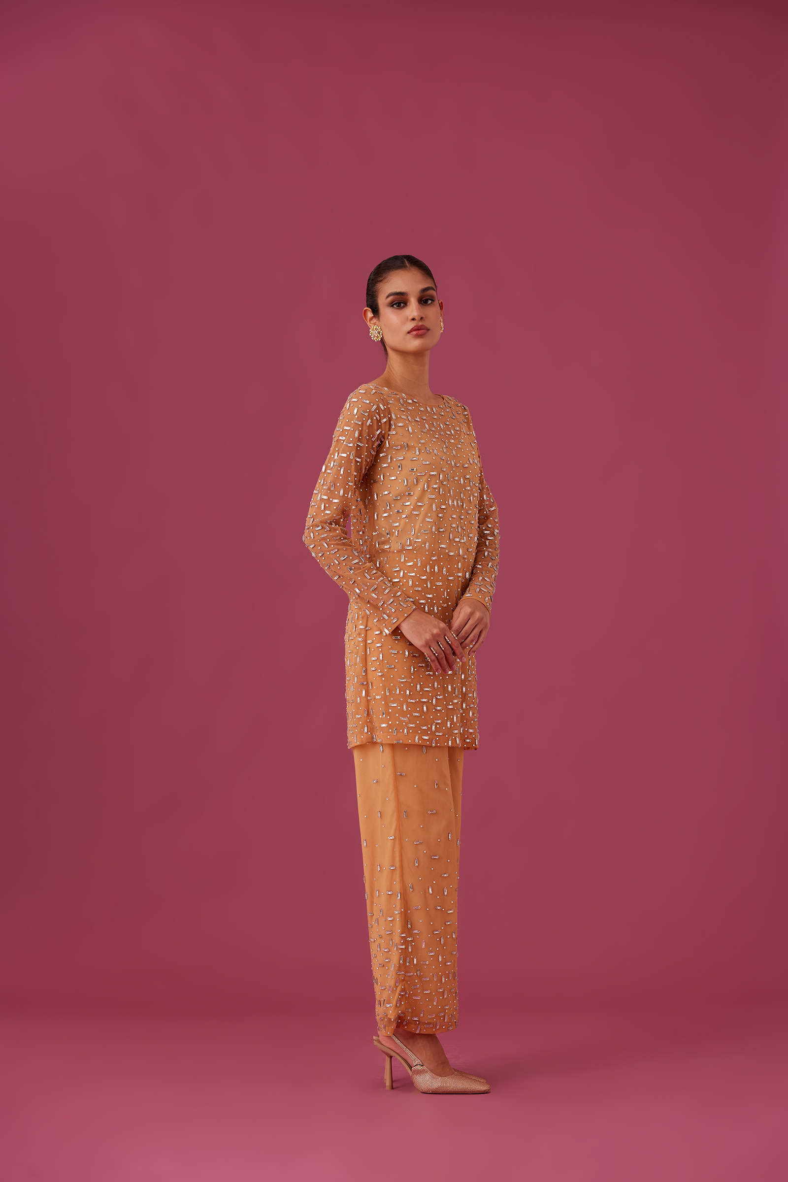 MEDHA BATRA - Champange Rose Co ord