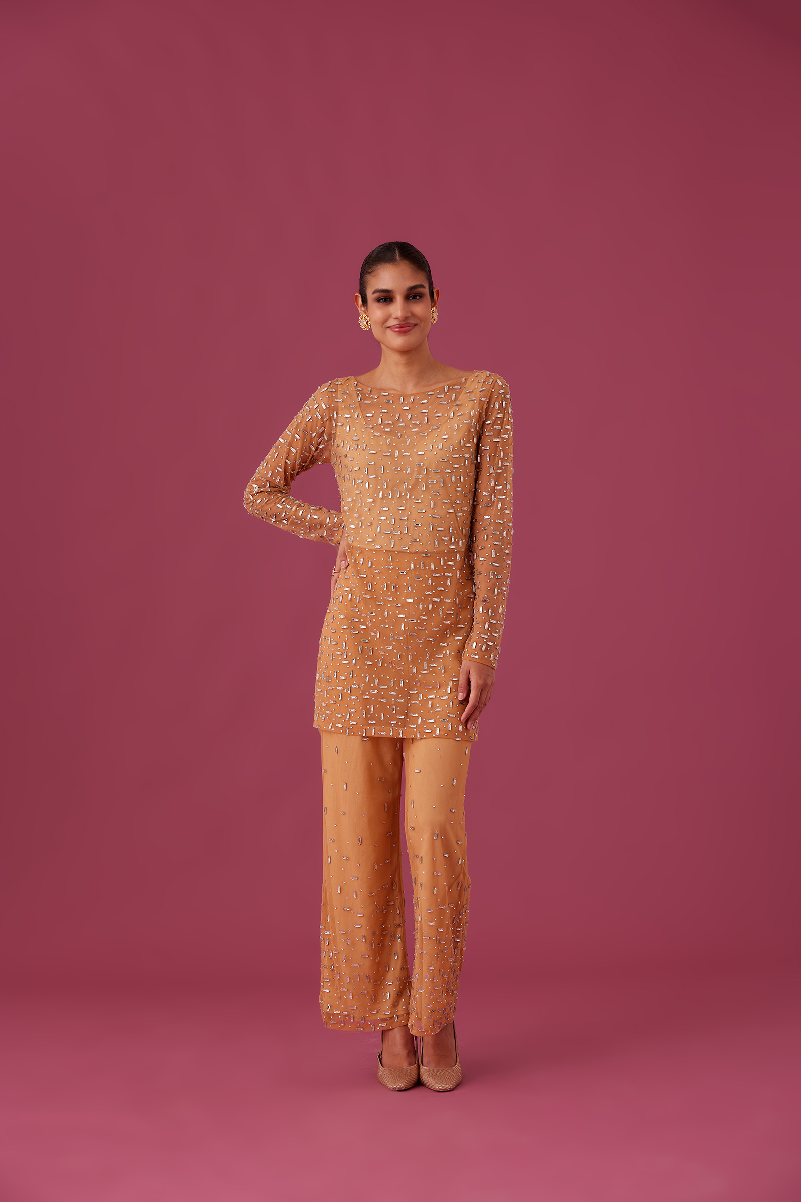 MEDHA BATRA - Champange Rose Co ord