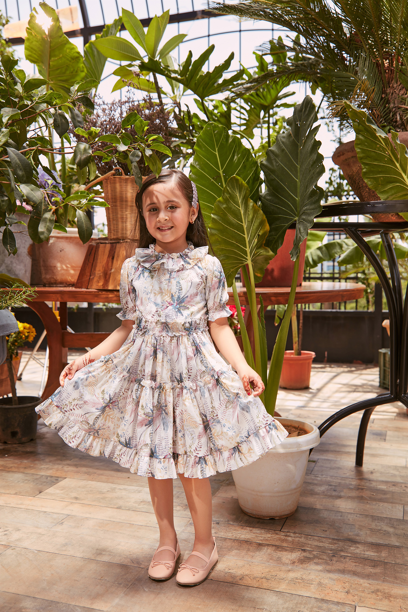 MEDHA BATRA - Artsy Tier Dress Kids