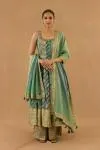 Sea Green Georgette Anarkali Set