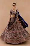 Deep Blue Georgette lehenga set