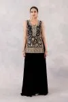 Black Georgette Sharara Set