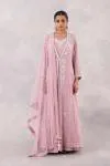 Lilac Georgette Anarkali Set