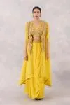 Yellow Organza Co-ord Set