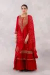 Red Georgette Anarkali set