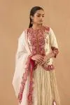 Ivory Tissue Silk Lehenga set