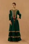 Forest Green Georgette Anarkali Set