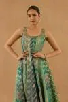 Sea Green Georgette Anarkali Set