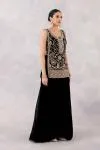 Black Georgette Sharara Set