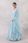 Powder Blue Georgette Anarkali set