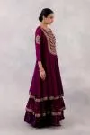 Royal Purple Georgette Anarkali set