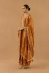 Ochre Silk Sharara set