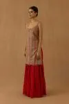 Rani Red Georgette Garara Set