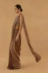 Mocha Brown Drape Saree