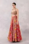 Multicolor Crepe Lehenga Set