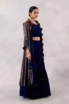 Midnight Blue Georgette lehenga set