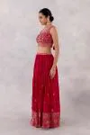 Deep Pink Silk Sharara Set