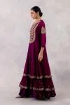 Royal Purple Georgette Anarkali set