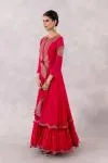 Rani Pink Georgette Anarkali set