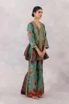 Forest Green Silk Co-ord set
