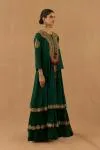 Forest Green Georgette Anarkali Set